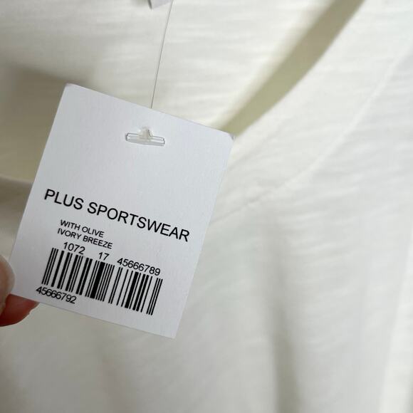 Cato Womens Balloon Sleeve Embroidered Top 22/24 Cream Floral 3/4 Sleeve Boho - Picture 7 of 11